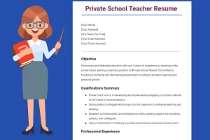 Resume of a Preschool Teacher