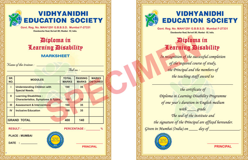 Learning-Disability-certificate